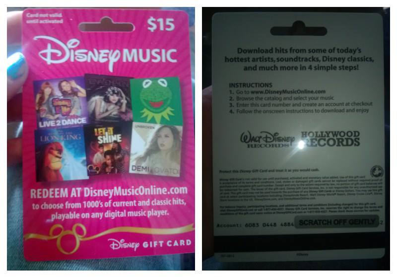 $15 Disney Gift Card